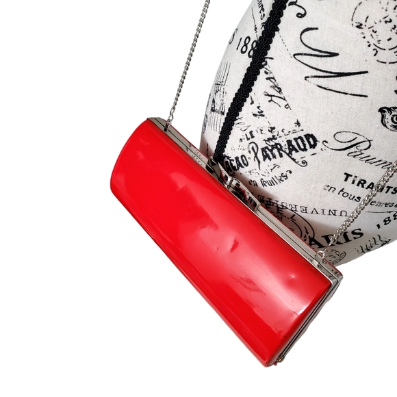 Vintage La Regale Red Clutch Purse (AA04) - Picture 2 of 12
